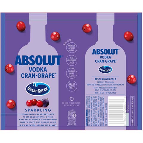 Absolut Cran-Grape Vodka