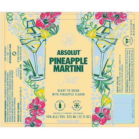 Absolut Pineapple Martini