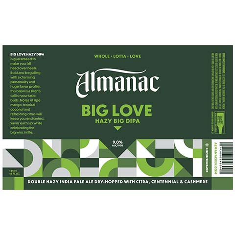 Almanac Big Love Hazy Big DIPA