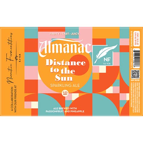 Almanac Distance To The Sun Sparkling Ale