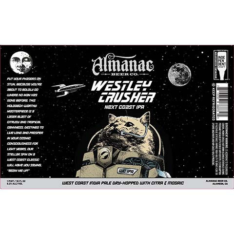 Almanac Westley Crusher Next Coast IPA