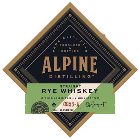 Alpine Straight Rye Whiskey