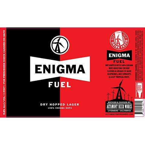 Altamont Enigma Fuel Lager