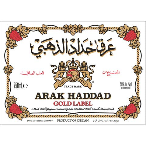 Arak Haddad Gold Label Buy Liquor Online