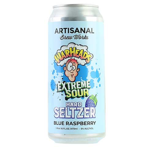 Artisanal Warheads Extreme Sour Hard Seltzer (Blue Raspberry)