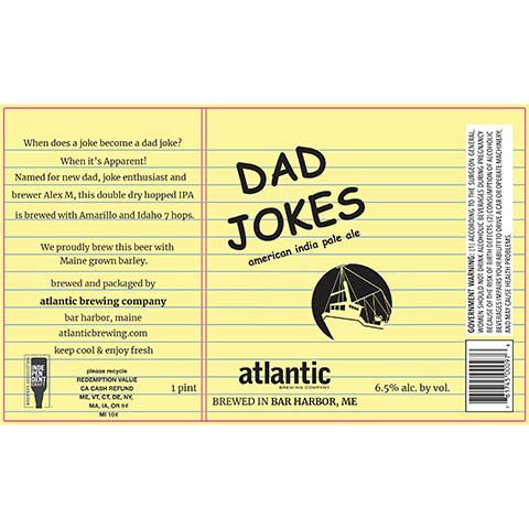 Atlantic Dad Jokes American IPA