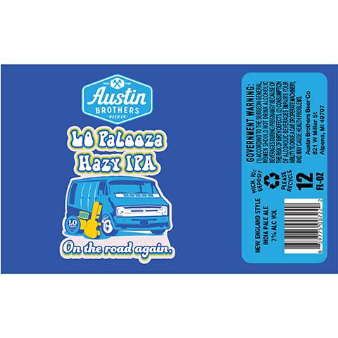 Austin Brothers La Palooza Hazy IPA