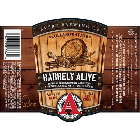 Avery Barrely Alive Stout