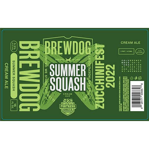 BrewDog Summer Squash Zucchinifest 2022