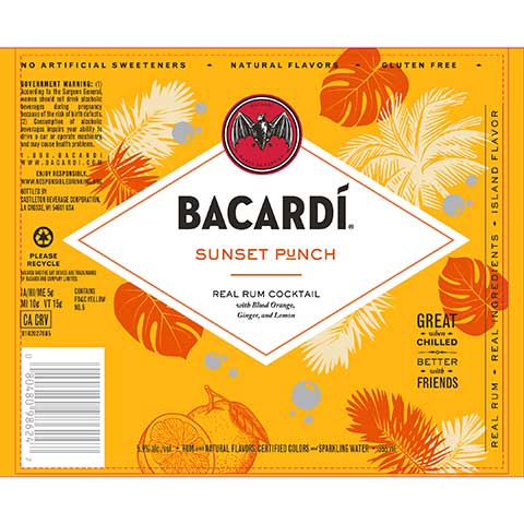 Bacardi Sunset Punch