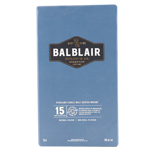 Balblair 15yr Single Malt Scotch Whisky