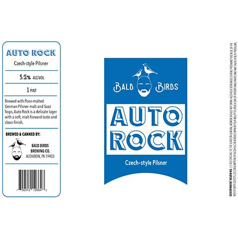Bald Birds Auto Rock Pilsner