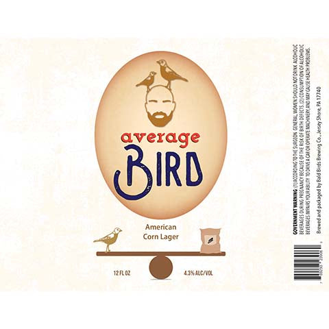 Bald Birds Average Bird Lager