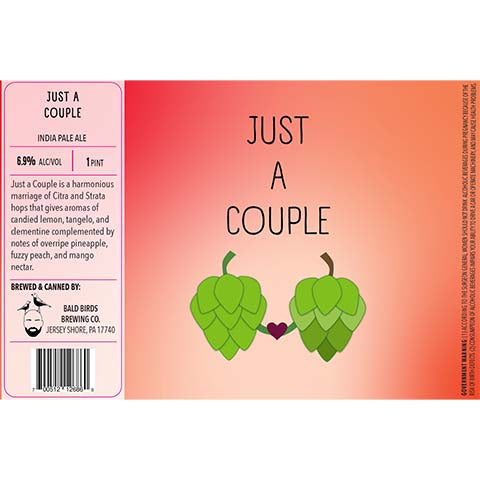Bald Birds Just A Couple IPA