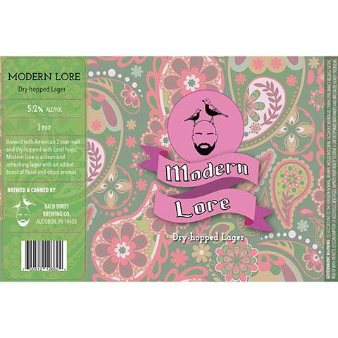 Bald Birds Modern Lore Lager