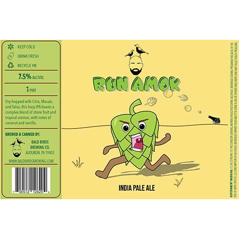 Bald Birds Run Amok IPA