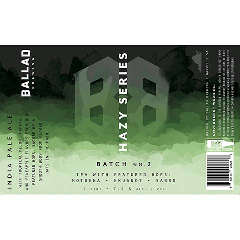 Ballad Hazy Series Batch No. 2 IPA