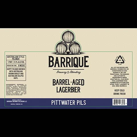 Barrique Pittwater Pils Barrel-Aged Lagerbier