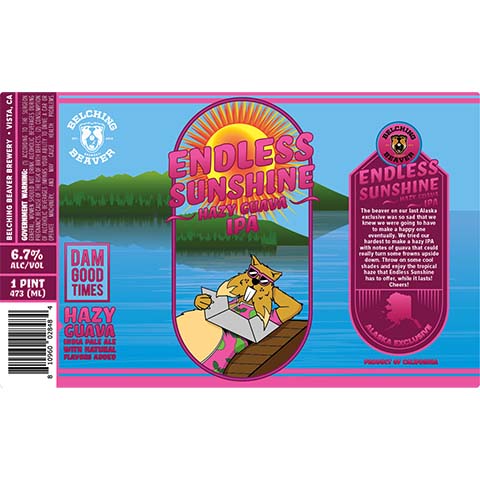Belching Beaver Endless Sunshine Hazy Guava IPA
