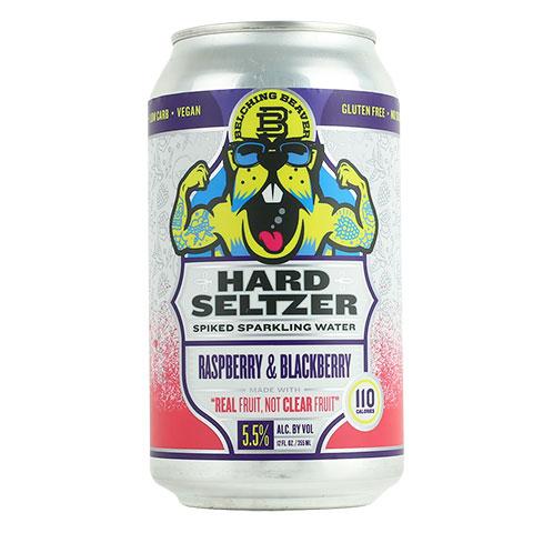 Belching Beaver Hard Seltzer Raspberry & Blackberry