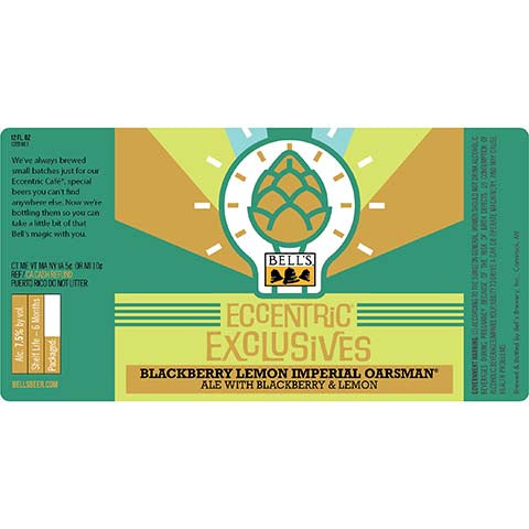 Bell's Eccentric Exclusives Blackberry Lemon Imperial Oarsman