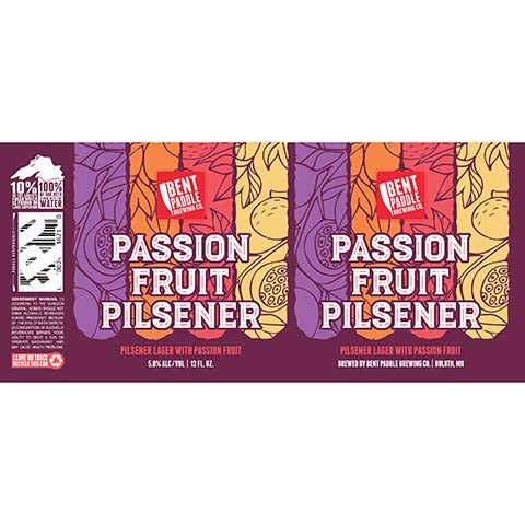 Bent Paddle Passion Fruit Pilsener Lager