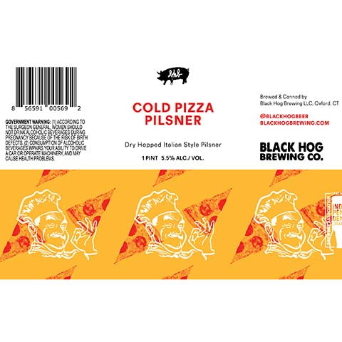 Black Hog Cold Pizza Pilsner