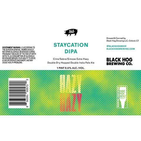 Black Hog Hazy Hazy Staycation DIPA
