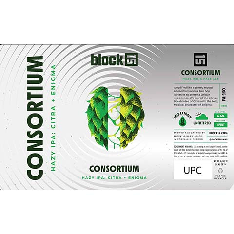 Block 15 Consortium Hazy IPA