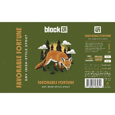 Block 15 Favorable Fortune Dry Irish Stout