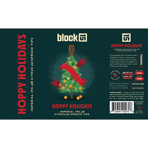 Block 15 Hoppy Holidays Imperial IPA