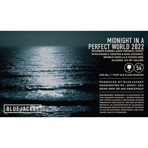 Bluejacket Midnight In A Perfect World Imperial Stout 2022