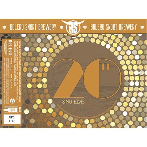 Bolero Snort 20th & Nutelvis Imperial Stout