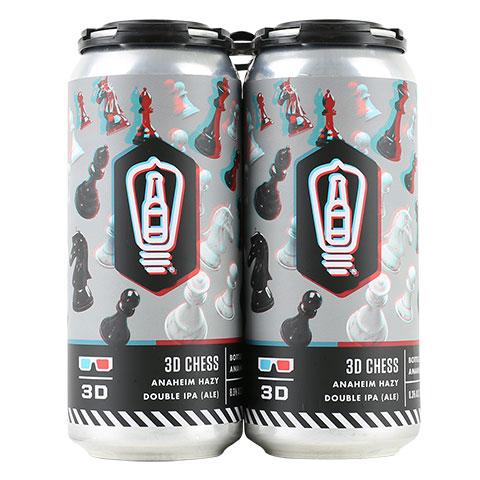 Bottle Logic 3D Chess Hazy IPA 4 Pack w/ 3D Glasses