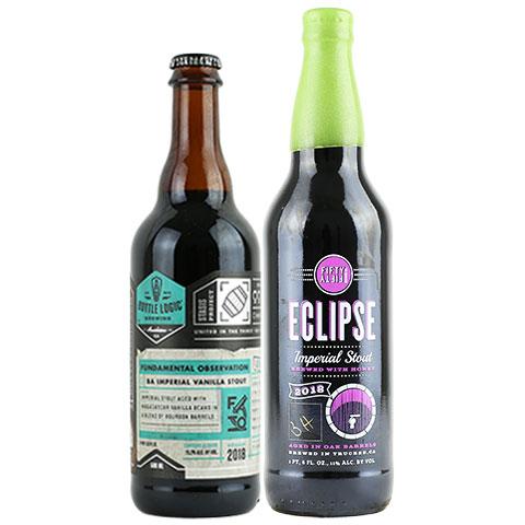 Bottle Logic Fundamental Observation / Eclipse Basil Hayden Imperial Stout 2 Pack
