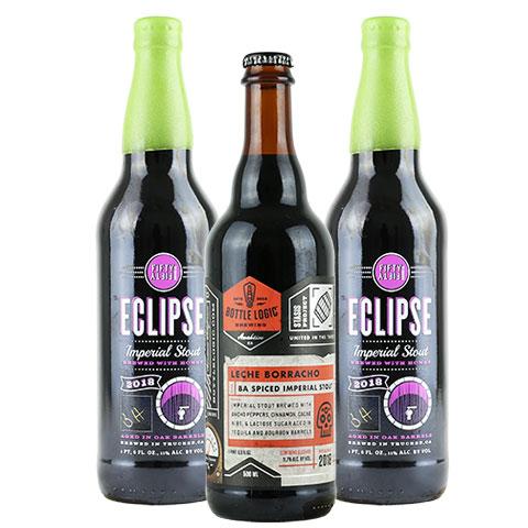 Bottle Logic Leche Borracho / Eclipse Basil Hayden Imperial Stout 3 Pack