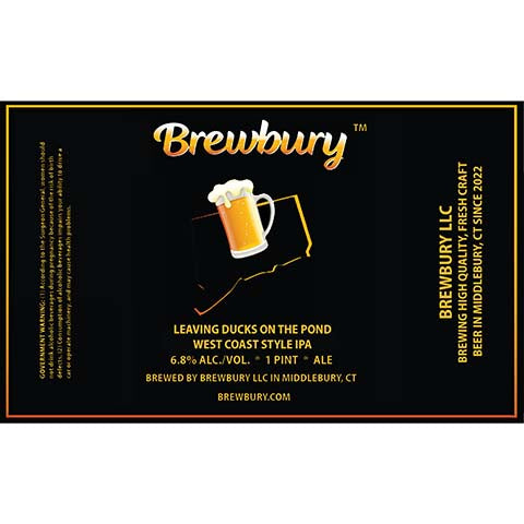 Brewbury Leaving Ducks On The Pond IPA