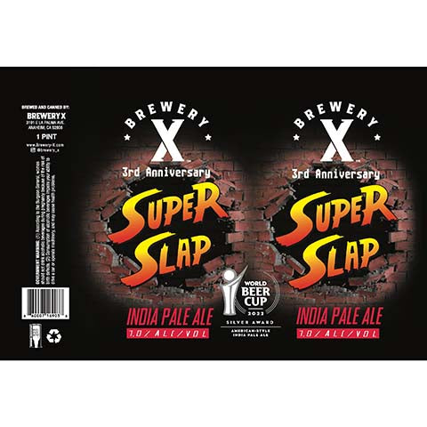 Brewery X 3rd Anniversary Super Clap IPA
