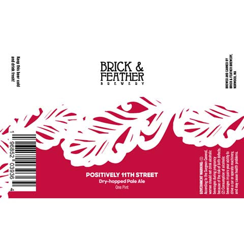 Brick & Feather Positively 11th Street Pale Ale