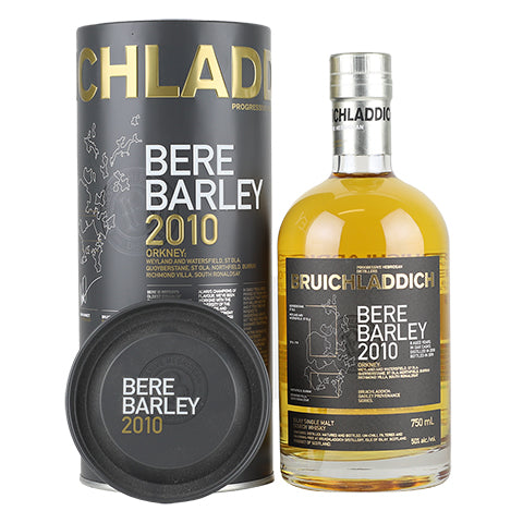 Bruichladdich Bere Barley 2010 Unpeated Islay Single Malt Scotch