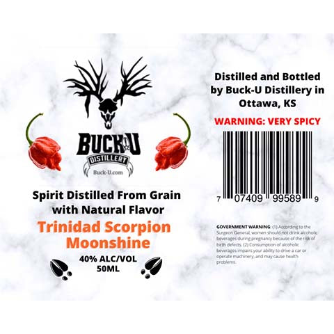 Buck-U-Distillery-Trinidad-Scorpion-Moonshine-50ML-BTL