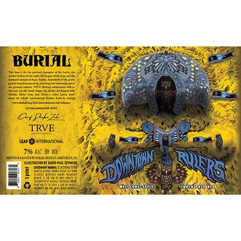 Burial Downtown Rulers West Coast IPA