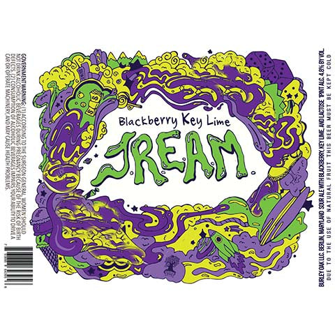 Burley Oak Blackberry Key Lime JREAM Sour