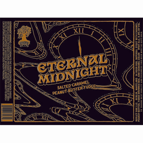 Burley Oak Eternal Midnight Salted Caramel Peanut Butter Fudge Imperial Stout