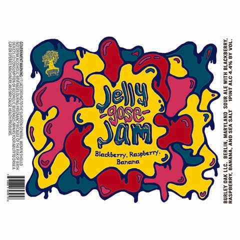 Burley Oak Jelly Gose Jam Blackberry, Raspberry, Banana Sour Ale