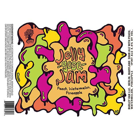 Burley Oak Jelly Gose Jams Peach Watermelon Pineapple Sour Ale