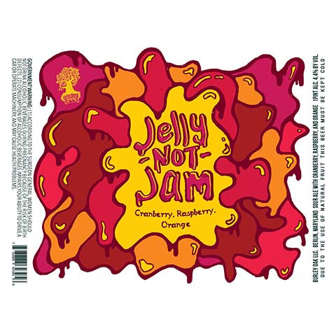 Burley Oak Jelly Not Jam Sour Ale (Cranberry, Raspberry, Orange)