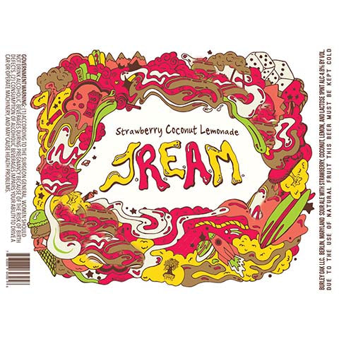 Burley Oak Strawberry Coconut Lemonade Jream Sour Ale