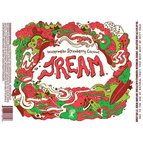 Burley Oak Watermelon Strawberry Coconut JREAM Sour