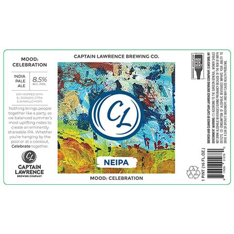Captain Lawrence Mood: Celebration NEIPA